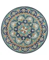 Lr Home Radiance Rdc-099 6' X 6' Round Area Rug In Multi