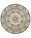 Lr Home Radiance Rdc-100 6' X 6' Round Area Rug In Multi