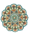Lr Home Radiance Rdc54085 Area Rug In Teal,green
