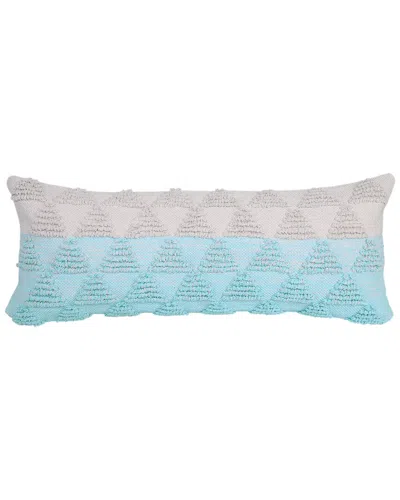 Lr Home Raelene Geometric Textured Triangle Lumbar Throw Pillow In Multi