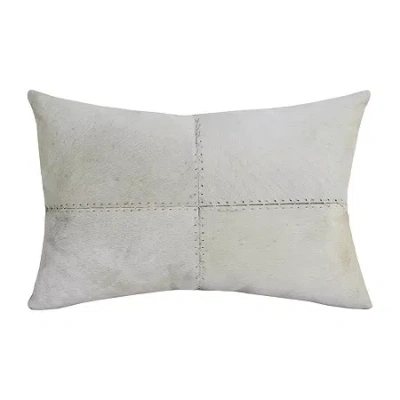 Lr Home Rectangular Throw Pillow In White