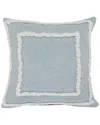 Lr Home Reena Modern Tufted Sky Blue Throw Pillow In Blue