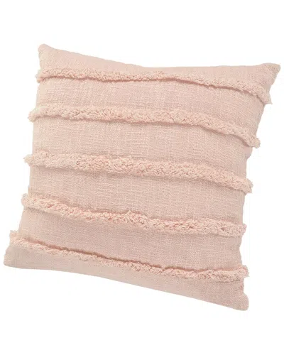 Lr Home Reena Overtufted Solid Throw Pillow In Pink