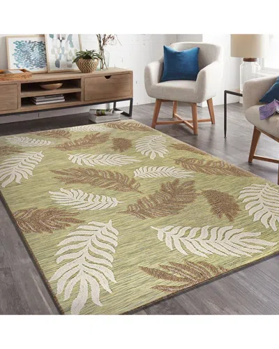 Lr Home Reese Botanical Indoor/outdoor Area Rug In Beige