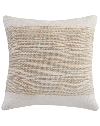Lr Home Reese Striped & Bordered Throw Pillow In Ivory