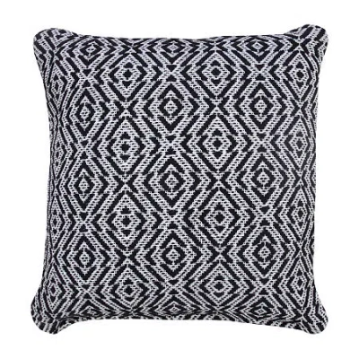 Lr Home Riss Geometric Square Throw Pillow In Black
