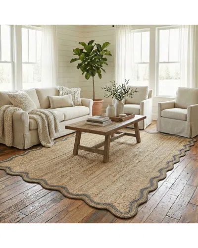 Lr Home Rivoli Farmhouse Bordered Handmade Area Rug In Neutral