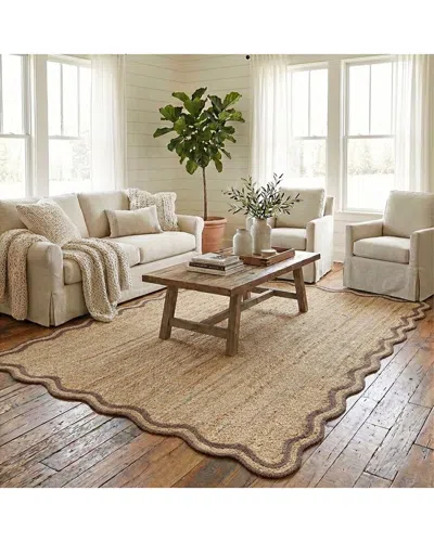 Lr Home Rivoli Farmhouse Bordered Handmade Area Rug In Neutral