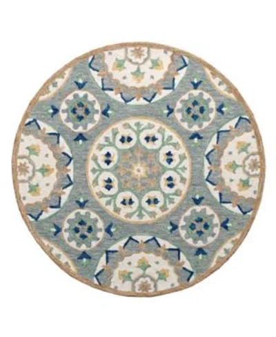 Lr Home Rochelle Rug 135 3 Round In Gray-brown