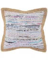 Lr Home Rodha Chindi Throw Pillow In White