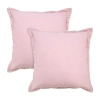 Lr Home Ron Solid Set Square Throw Pillow In Pink