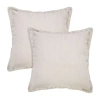Lr Home Ron Solid Set Square Throw Pillow In White