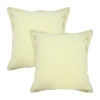Lr Home Ron Solid Set Square Throw Pillow In Yellow