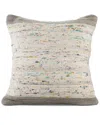 Lr Home Rosalie Handwoven Modern Abstract Throw Pillow In Grey