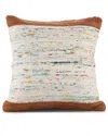 Lr Home Rosalie Handwoven Modern Abstract Throw Pillow In Red