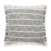 Lr Home Rose Stripe Square Throw Pillow In Gray