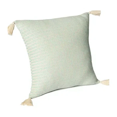 Lr Home Roy Stripe Square Throw Pillow In Green