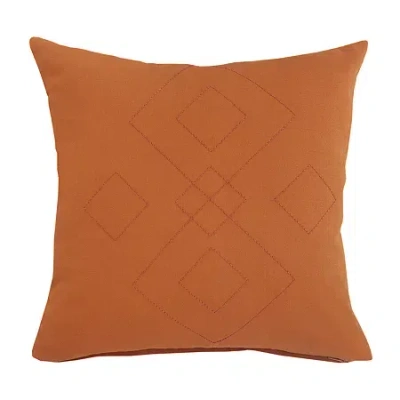 Lr Home Sachi Casual Square Throw Pillow In Orange