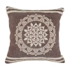 Lr Home Santy Abstract Square Throw Pillow In Brown