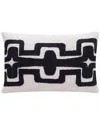 Lr Home Scarlett Geometric Handmade Throw Pillow In Black