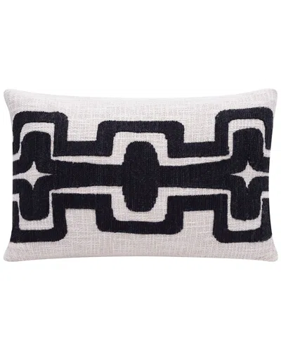 Lr Home Scarlett Geometric Handmade Throw Pillow In Black