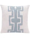 Lr Home Scarlett Geometric Handmade Throw Pillow In Blue
