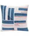 Lr Home Scarlett Modern Geometric Handmade Throw Pillow In Teal