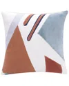 Lr Home Scarlett Modern Patchwork Handmade Throw Pillow In Green