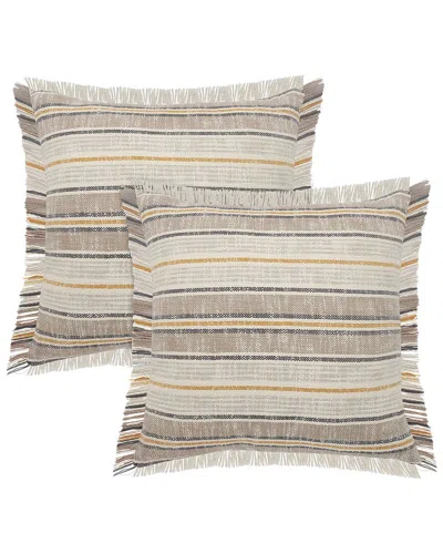 Lr Home Set Of 2 Drew Stripe Throw Pillows In Multi