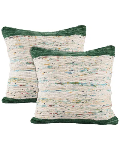 Lr Home Set Of 2 Revive Abstract Throw Pillows In Green
