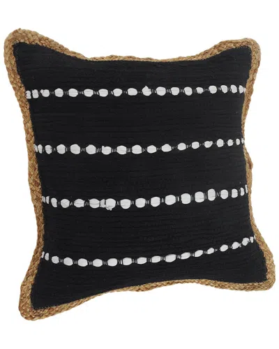 Lr Home Set Of 2 Riley Striped Throw Pillows In Black