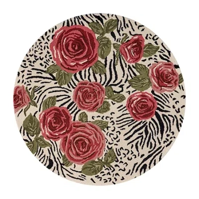 Lr Home Sindy Astra Floral Hand Tufted Indoor Round Area Rug In Multi