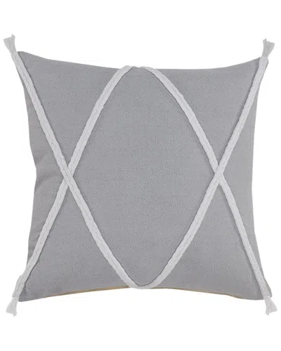 Lr Home Sindy Coastal Geometric Braided Throw Pillow In Multi