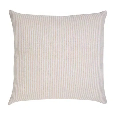 Lr Home Smith Stripe Square Throw Pillow In Sand