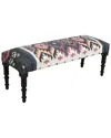 Lr Home Southwestern Geometric Handmade Accent Bench