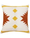 Lr Home Southwestern Woven Geometric Throw Pillow In White