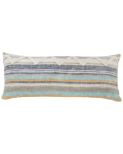 Lr Home Striped Chevron Lumbar Decorative Pillow In Multi
