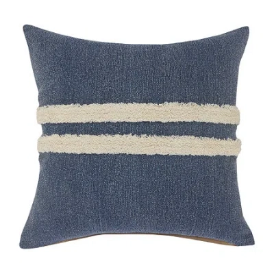 Lr Home Sunny Casual Square Throw Pillow In Blue