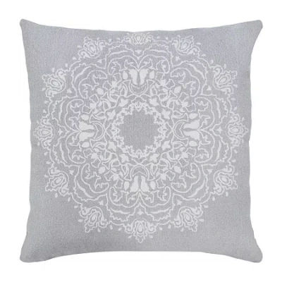 Lr Home Sunny Casual Square Throw Pillow In Gray
