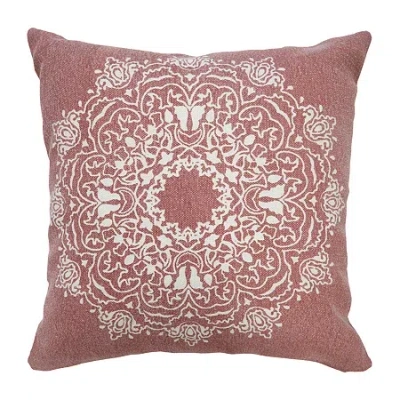 Lr Home Sunny Casual Square Throw Pillow In Red