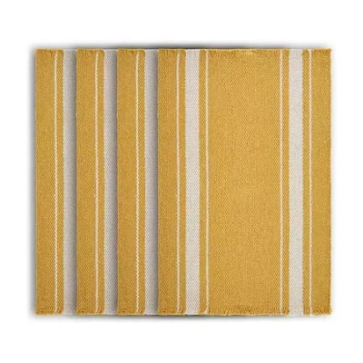 Lr Home Suny Casual 4 Pack Placemat In Yellow