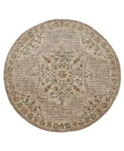 Lr Home Sweet Sinuo54120 6' X 6' Round Area Rug In Beige