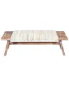 Lr Home Tennyson Striped Bohemian Handmade Accent Bench