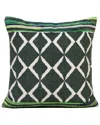 LR HOME LR HOME TEXTURED BORDERED BOHO GEOMETRIC THROW PILLOW