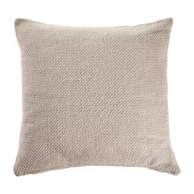 Lr Home Trisha Solid Square Throw Pillow In Sand