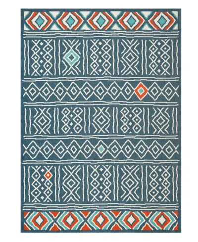 Lr Home Trixie 5'x7' Area Rug In Ivory,navy