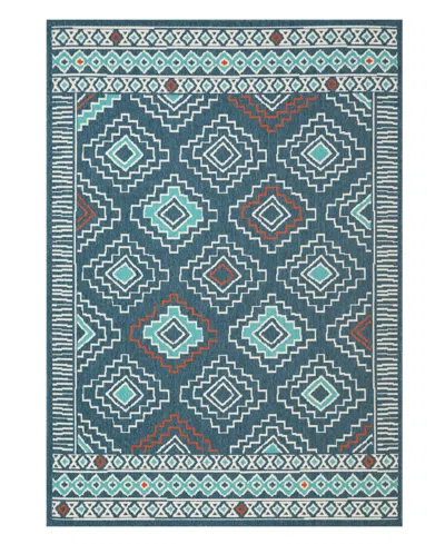 Lr Home Trixie 8'x9'9" Area Rug In Navy,ivory