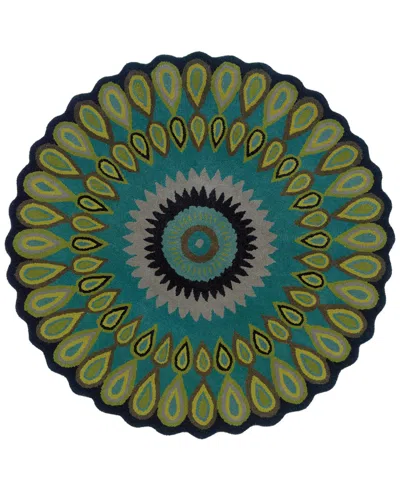 Lr Home Valentin Vlnta-540 7'9" X 7'9" Round Area Rug