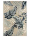 Lr Home Vance-10a 5' X 7' Outdoor Area Rug In Blue,beige