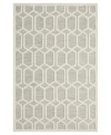 Lr Home Vanessa Geometric Hi-low Modern Indoor Outdoor Rectangular Area Rug In Gray